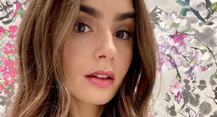 Lilly Collins presume su elegancia al posar con increíble vestido negro en Instagram