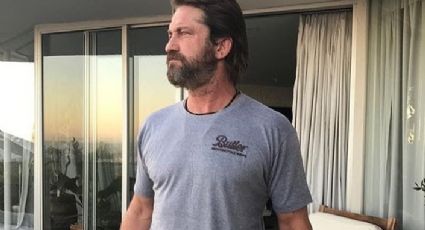 Captan a Gerard Butler mientras se asolea en playa mexicana