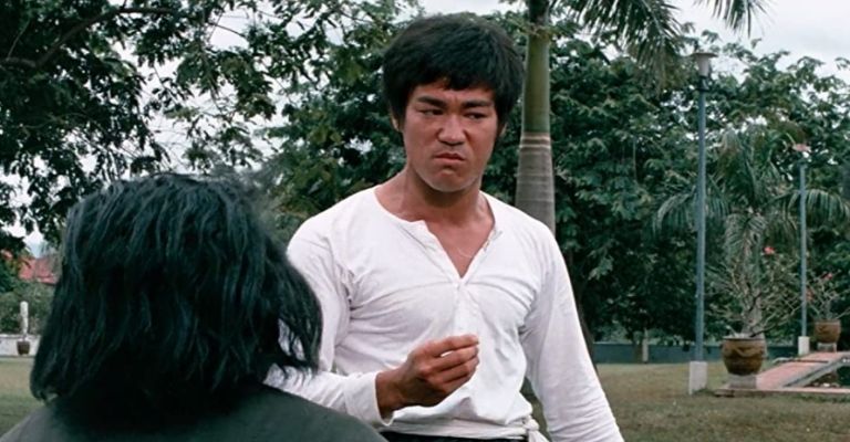 Bruce Lee en uno de sus largometrajes