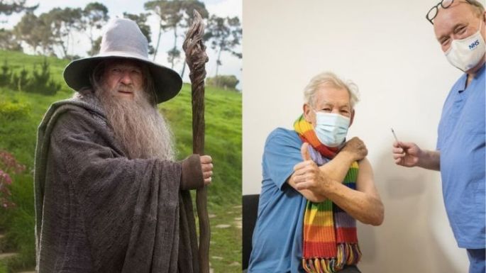 Ian McKellen es una de las primeras celebridades en recibir la vacuna contra el Covid-19