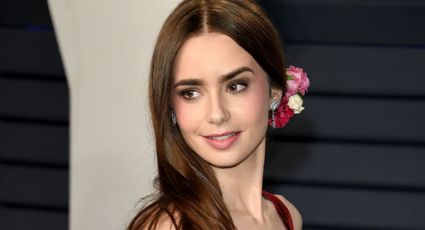 FOTO: Lily Collins comparte emotivo mensaje navideño y presume increíble vestido rojo