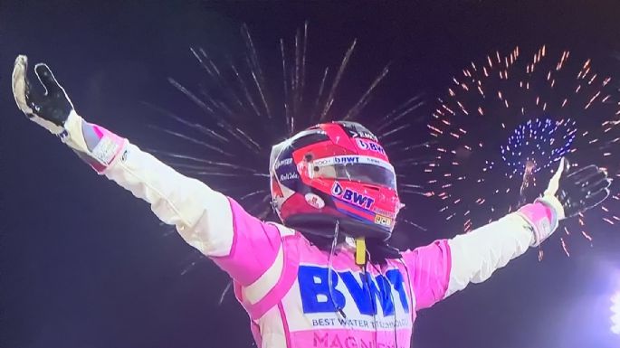 Checo Pérez hace historia; gana el Gran Premio de Sahkir en la Fórmula 1
