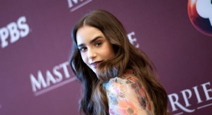 Lily Collins derrocha sensualidad durante premiación con un vestido de latex