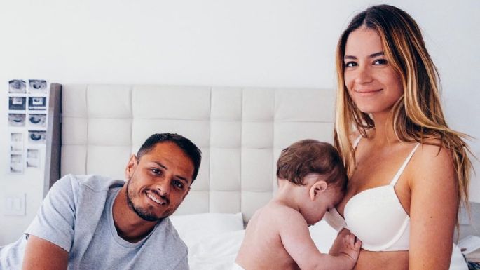 Sarah Kohan y Javier 'Chicharito' Hernández festejan los tres meses de nacimiento de su hija