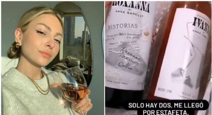 "Llegó con olor a orines": Denuncian fraude en botellas de vino de la influencer Anna Sarelly