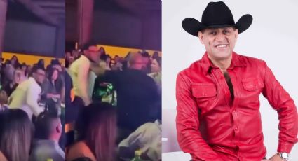 En pleno concierto, le lanzan cerveza a la cara a Pancho Barraza; lo agarran a golpes