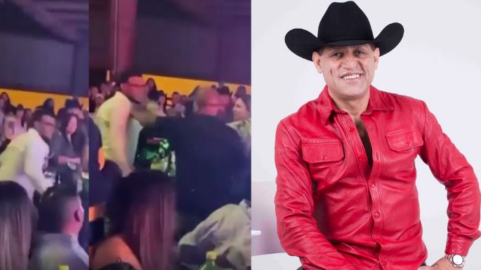 En pleno concierto, le lanzan cerveza a la cara a Pancho Barraza; lo agarran a golpes