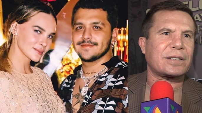 ¿Pleito con Julio César Chávez? El boxeador exhibe secreto de Belinda y Christian Nodal