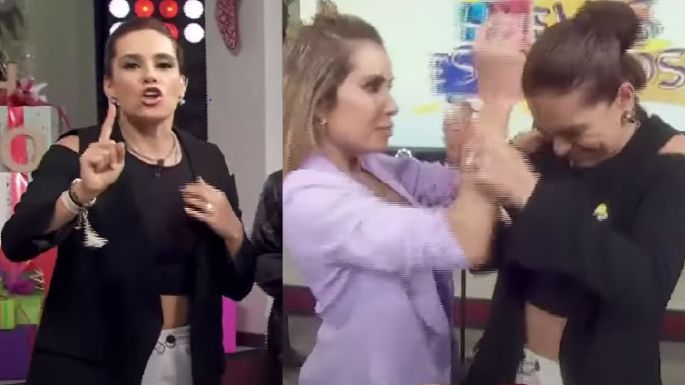 Pleito en Televisa: Andrea Escalona golpea a Tania Rincón en vivo; elenco de 'Hoy' las separa