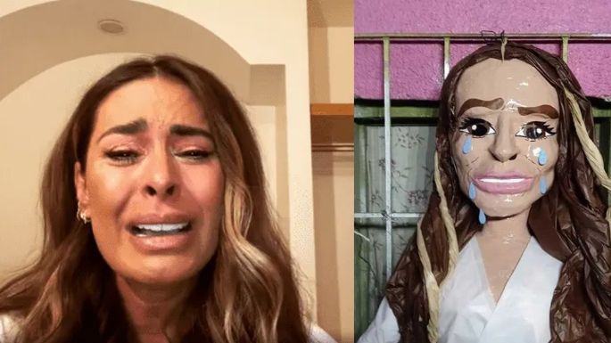 Galilea Montijo: Tras negar vínculo con el narco, sacan piñata de la conductora de 'Hoy' al llorar