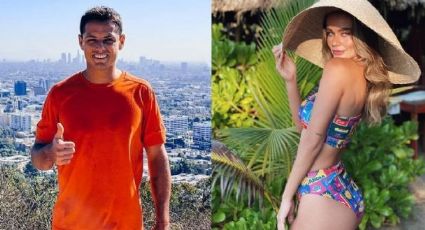 Captan al 'Chicharito' de viaje con una bella modelo paraguaya; Sara Kohan lo deja de seguir