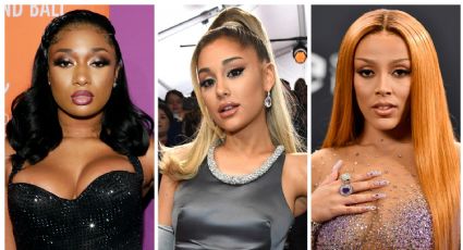 Ariana Grande, Doja Cat y Megan Thee Stallion desbordan belleza en el video para el remix de '34+35'