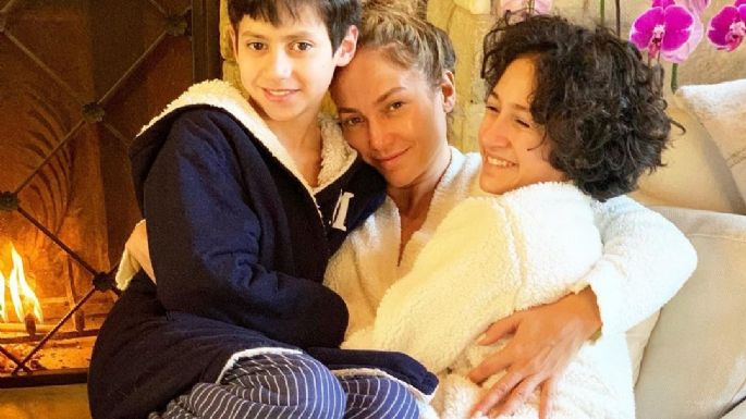 ¡Sorprendente! Hijos de Marc Anthony y JLO toman clases de guitarra con Lenny Kravitz