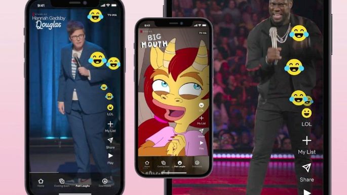 ¡Órale! Netflix lanza Fast Laughs, su propia versión de TikTok