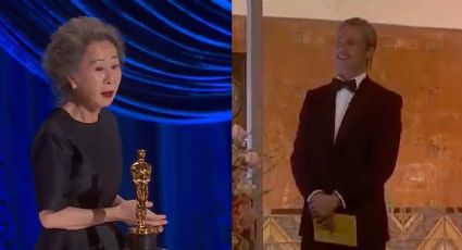 La actriz ganadora del Oscar, Yuh-Jung Youn elogia a Brad Pitt tras recibir su premio