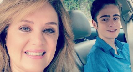 Erika Buenfil le hace radical cambio de 'look' a su hijo y lo demuestra en divertido video