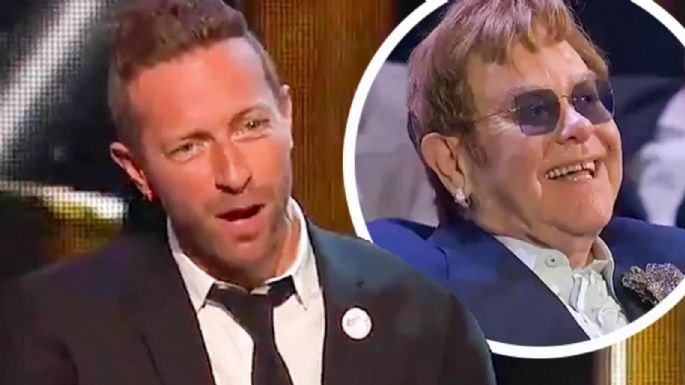 Chris Martin, vocalista de Coldplay, le hace broma de doble sentido a Elton John