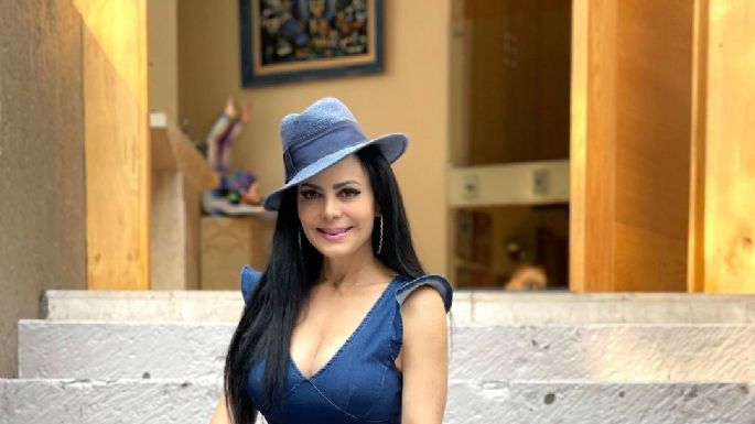 Maribel Guardia pone de cabeza a Televisa con este ceñido conjunto azul