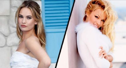 ¡Irreconocible! Lily James sorprende al dejarse ver como Pamela Anderson