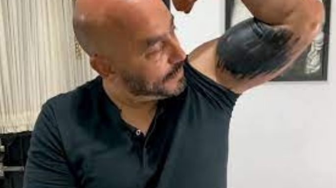 “Lo diseñó mi hijo”: Lupillo Rivera sobre críticas de su tatuaje para tapar rostro de Belinda