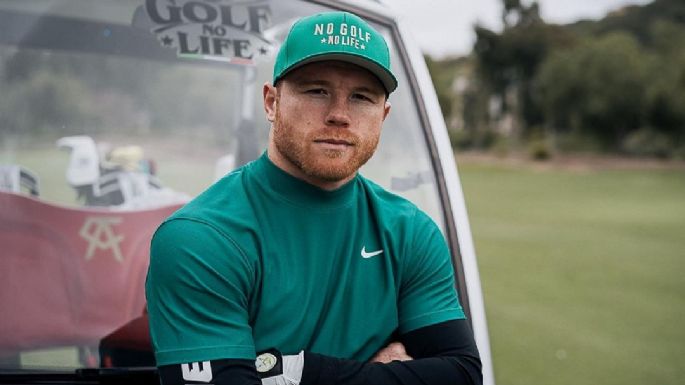 VIDEO: En entrenamiento de golf, 'Canelo' reta a una pelea de box a Wardell Curry