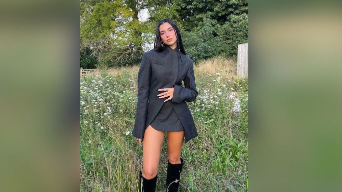 ¡Divina! Dua Lipa enamora todo Instagram al posar en atrevido atuendo negro