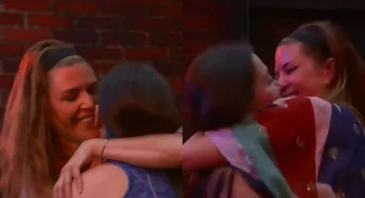 Pese  a que habló mal de ella, Alicia Machado se quita la ropa y besa en la boca a Celia Lora