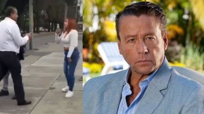 VIDEO: Alfredo Adame es captado al agredir a mujer; el actor de Televisa es derribado