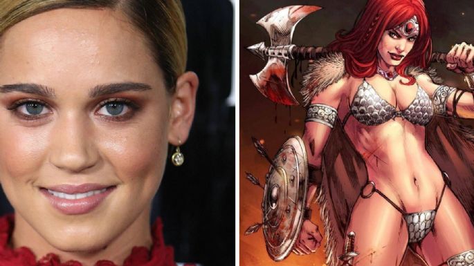 Mira a Matilda Lutz en la primera imagen de 'Red Sonja', la nueva película basada en el comic