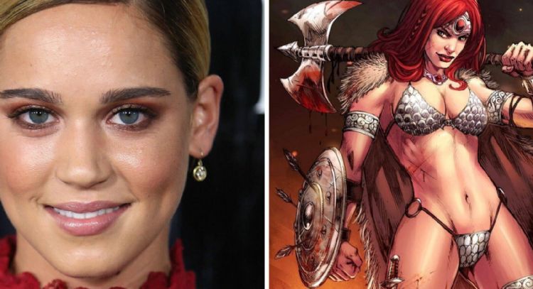 Mira a Matilda Lutz en la primera imagen de 'Red Sonja', la nueva película basada en el comic