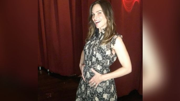 Hilary Swank comparte las primeras imágenes de su embarazo; espera gemelos a los 48 años