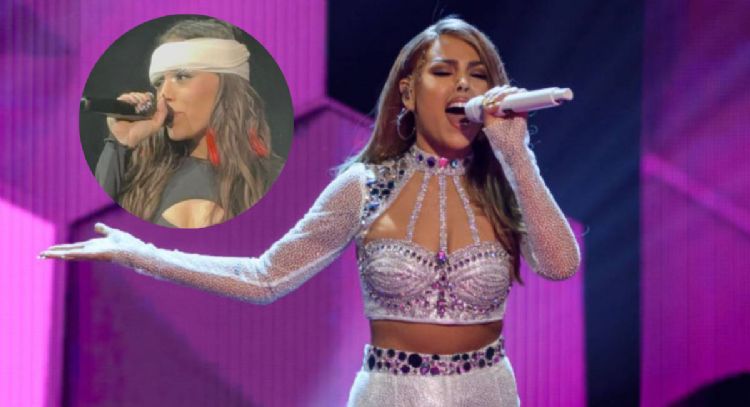 Danna Paola sufrió un accidente en su gira XT4S1S tour en Guadalajara y terminó vendada