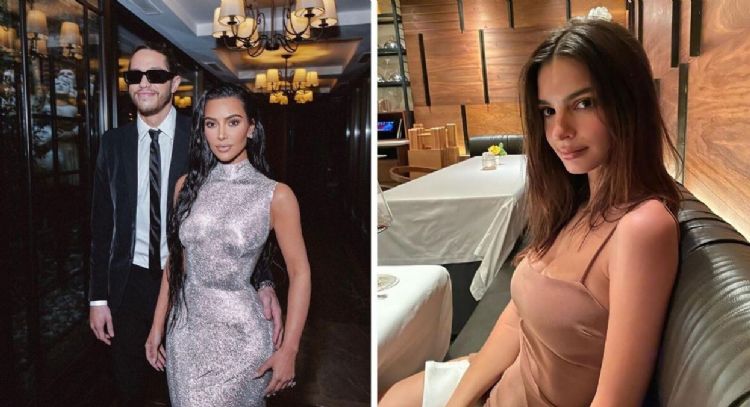 Kim Kardashian reaccionaría al amorío de Pete Davidson y Emily Ratajkowski
