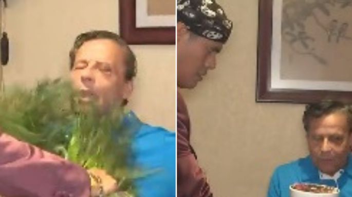 Alfredo Adame se somete a una limpia para acabar con envidias y malas compañías