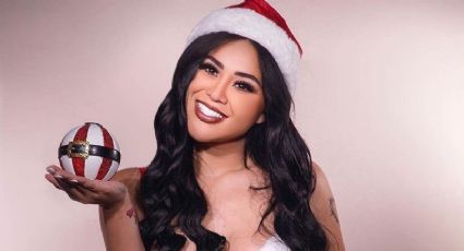 (Fotos): Gomita impacta con su belleza enfundada en coqueto traje de Santa Claus