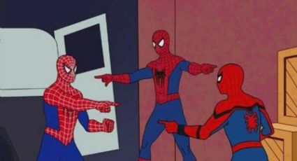 FOTO: Tom Holland, Andrew Garfield y Tobey Maguire recrean el clásico meme de 'Spider-Man'