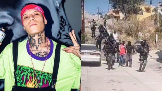 VIDEO: Santa Fe Klan llega a su barrio custodiado por cientos de policías; esta es la razón