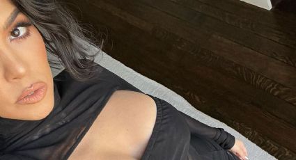 FOTO: Kourtney Kardashian rompe el internet al posar con este sensual atuendo negro en Instagram