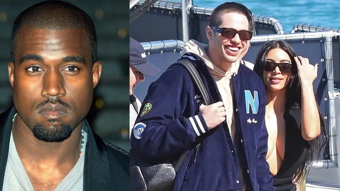 Kanye West exhibe pelea con Pete Davidson; le enviaría foto en la cama con Kim Kardashian