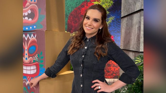 Tania Rincón llega a 'Hoy' con entallado vestido verde y enamora a toda Televisa