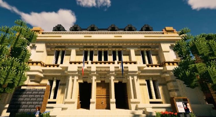 El presidente francés lanza el servidor oficial de 'Minecraft' como parte de su campaña