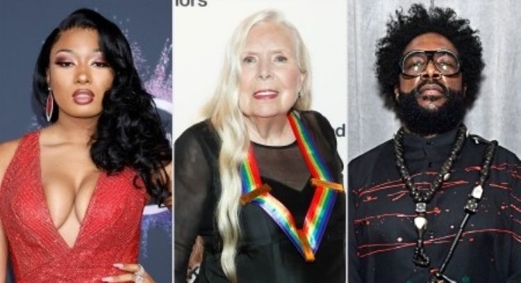 Megan Thee Stallion, Joni Mitchell,  Questlove y más se presentarán en los Grammy 2022