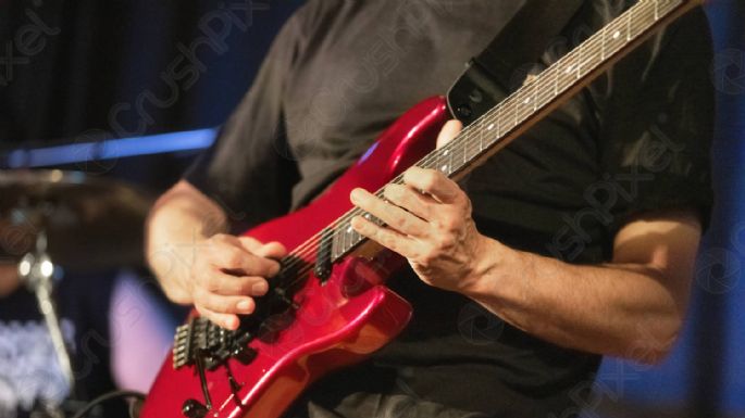 Famoso guitarrista se casa en el escenario minutos después de proponer matrimonio a su novia