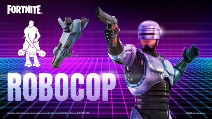 'Fortnite': El icónico personaje de cine de los 80's, 'RoboCop' es la nueva colaboración del juego