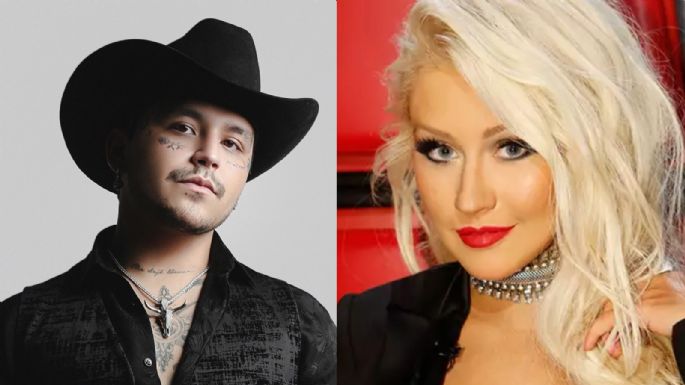 Christian Nodal deja atrás las polémicas y estrena canción junto a Cristina Aguilera