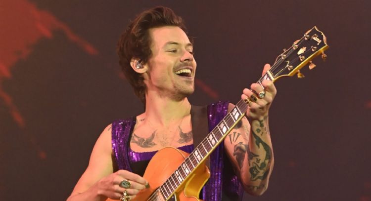 Harry Styles ayuda a un fanático durante su concierto a dar una importante noticia a su familia