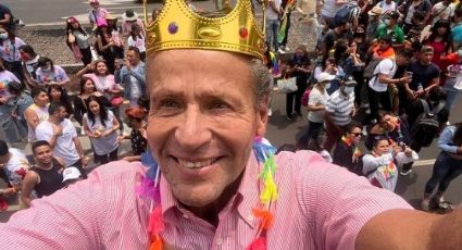 Alfredo Adame asiste por primera vez a la Marcha del orgullo LGBT+