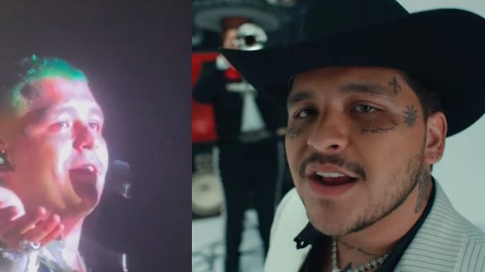 Christian Nodal, destrozado, rompe en llanto en pleno concierto y da desgarrador mensaje