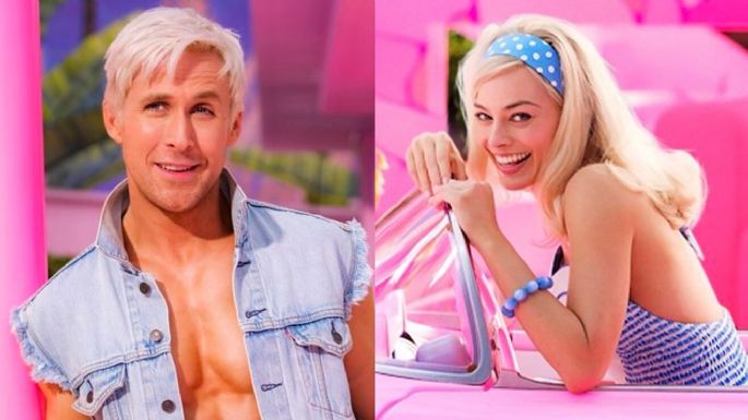 Margot Robbie y Ryan Gosling lucen un colorido atuendo de la próxima película 'Barbie'