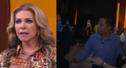 Terror en TV Azteca: Hombre amenaza a Rocío Sánchez al aire; lo saca seguridad del foro